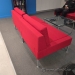 Red  Keilhauer Dario Wide Reception Sofa Lounge Chair